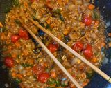 大豆肉のエビチリ作り方5写真