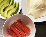 アボカドチーズ春巻き作り方1写真