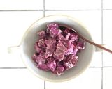 和風ドレ&マヨで♪紫芋のホットサラダ作り方4写真