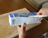 牛乳パックを使った岩国寿司作り方1写真