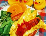 朝食簡単♬たまご&ソーセージのロールパン作り方6写真