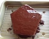 【合格祈願】五角のチョコレートケーキ作り方13写真