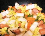 簡単ランチ☆すき焼き風焼うどん作り方3写真