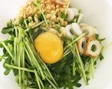 簡単！節約！豆苗お好み焼作り方2写真