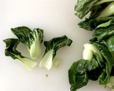 パクチョイと豚肉のタイ風炒め作り方1写真