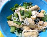 シャケと青梗菜のクリーム煮&煮浸し2品作り方5写真