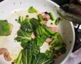小松菜とベーコンのパスタ作り方4写真