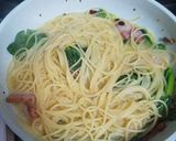 小松菜とベーコンのパスタ作り方5写真
