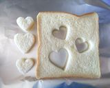 朝食バレンタイン♡ハートのサンドイッチ作り方2写真