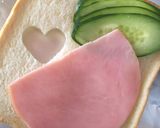 朝食バレンタイン♡ハートのサンドイッチ作り方4写真