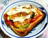 アボカドとトマトのトースト作り方7写真