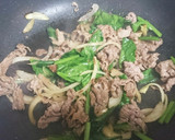 ☆簡単おかず☆牛小間とほうれん草の炒め物作り方3写真