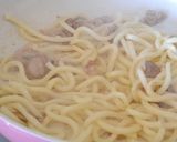 味噌風味のピリ辛焼きうどん作り方3写真