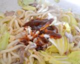 味噌風味のピリ辛焼きうどん作り方5写真