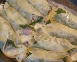丸めるだけ★お餅と魚肉ソーセージの棒餃子作り方6写真
