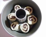 ぐるぐるあんこよもぎパン（米ぬか入り）作り方4写真