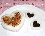 愛を伝える♡♡o｡ハートのおにぎり♫作り方2写真