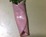 ハムのかいわれ巻き作り方5写真