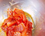 ☆マグロの赤身の黄身丼作り方1写真