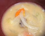 さっぽろ味噌ラーメン風 こってり豚汁作り方8写真