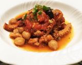 トリッパと白いんげん豆のトマト煮込み作り方14写真
