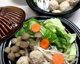 あったか1人鍋② 肉団子&野菜作り方1写真