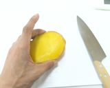 ブレンダーでマンゴーの豆乳スムージー作り方2写真