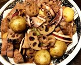 イカ、じゃが芋、蓮根の煮物！塩麹入りです作り方4写真