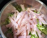 キャベツとハムの卵焼き作り方2写真