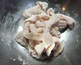 鶏皮で♬酒のあてに♬さっぱり焼き作り方1写真