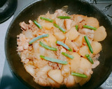 ☆簡単！ひき肉と鶏むねの肉じゃが☆作り方9写真