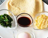 うす揚げの和風ピザ・温玉を添えて♪作り方1写真