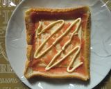 レンジで2分♪たらマヨパン作り方4写真