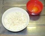 卵かけご飯INソース withコロッケ作り方4写真
