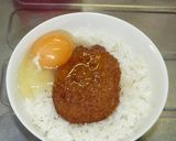 卵かけご飯INソース withコロッケ作り方6写真