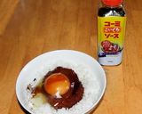 卵かけご飯INソース withコロッケ作り方7写真