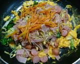 桃の節句♥なばな彩り野菜炒め作り方8写真