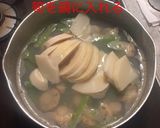 フキと筍とベビーホタテの煮物作り方5写真