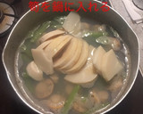 フキと筍とベビーホタテの煮物作り方5写真