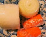 レンジで簡単離乳食(中期～)♡蒸し野菜﻿作り方1写真