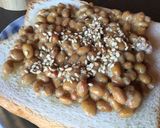 ハニー納豆トースト作り方3写真