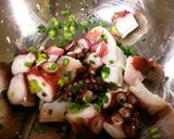 長ねぎタコぶつ。作り方1写真
