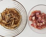 鶏肉とゴボウの炊き込みご飯作り方2写真