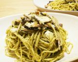 茸とナッツのジェノベーゼパスタ作り方8写真