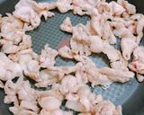 簡単！かさまし！豚肉とお餅の韓国風炒め！作り方3写真