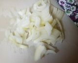 牛こまと玉ねぎのオイスターソース作り方1写真