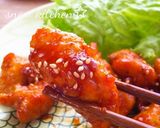 甘辛美味しい☆ヤンニョムチキン作り方5写真