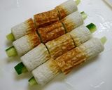 簡単！わさび胡麻ソース☆きゅうり竹輪作り方1写真
