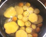 さつまいもと金柑の煮物作り方4写真