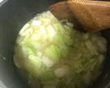 菜の花と白菜の豆乳スープ作り方5写真